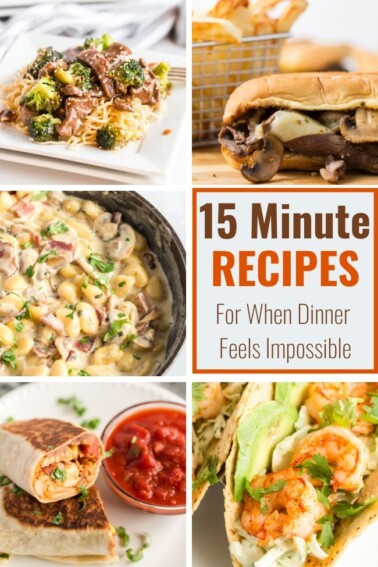15 Minute Recipes