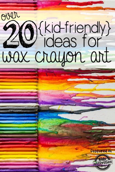 Melted Crayons Colorful Abstract painted background on canvas