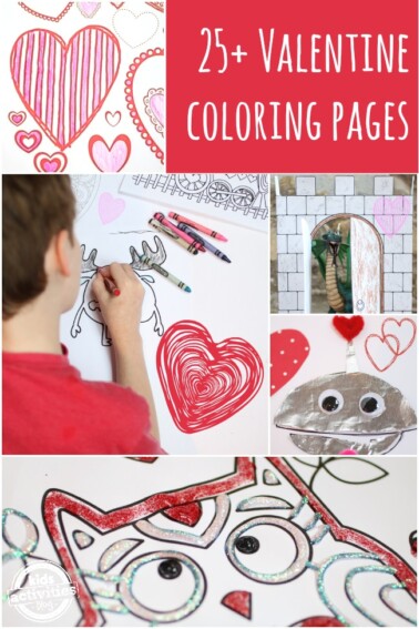 25 Valentine Coloring Pages for Kids - Kids Activities Blog