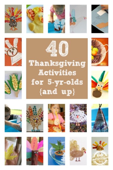 40 Thanksgiving Activities for 5 year olds