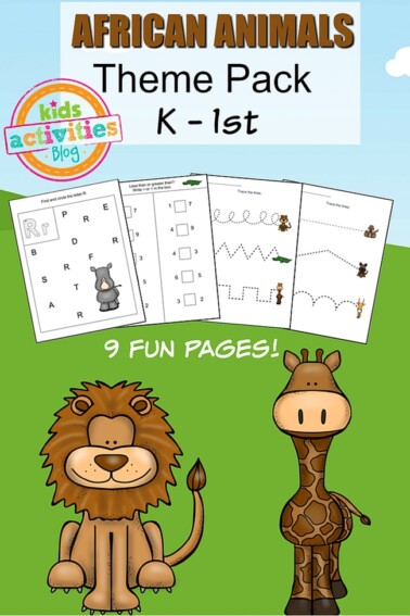 animals printable kindergarten worksheet