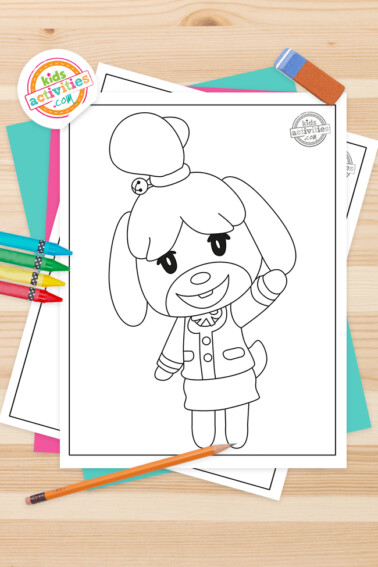 Animal Crossing Coloring Pages Feature Image