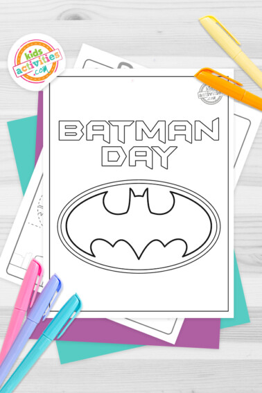Batman Day Coloring Pages Feature Image
