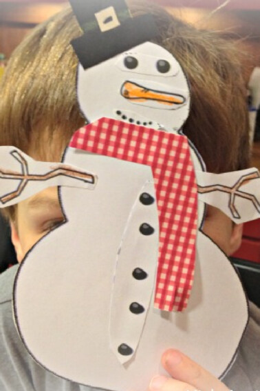 Build a snowman printable craft for kids - Kids Activities Blog feature