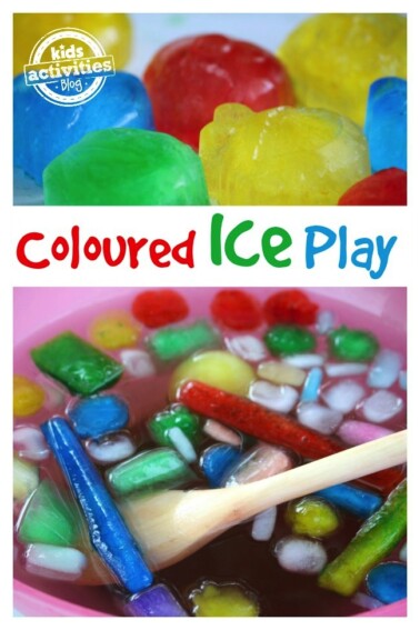 Coloured Ice Activity Bin