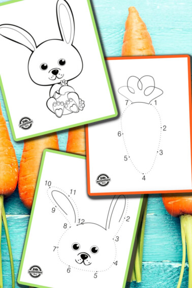 Cute bunny coloring pages to download and print - Kids activities blog