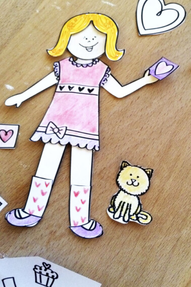 Design your own love paper doll