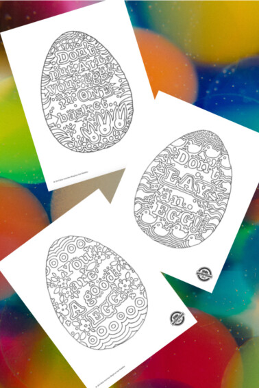 Egg Coloring Pages - Kids Activities Blog