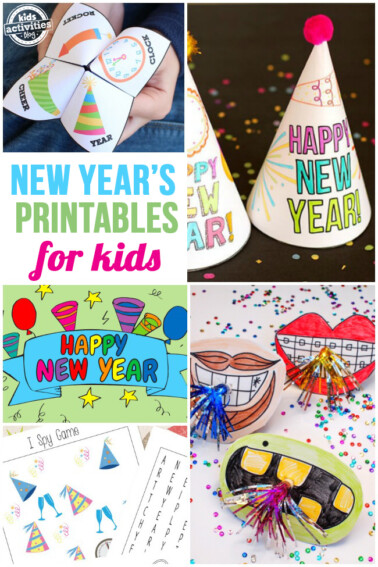Free New Year's Printables for Kids