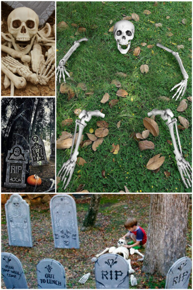 Halloween cemetery decorations that are easy to do with kids - Kids Activities Blog feature