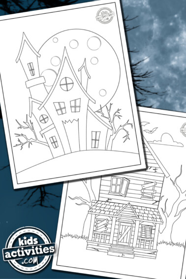 Haunted House coloring pages - Kids Activities blog