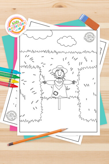 Hay Maze Coloring Pages Feature Image
