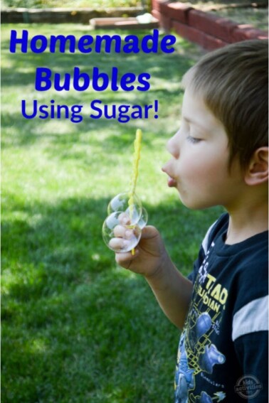 Homemade Bubbles Using Sugar - Kids Activities Blog