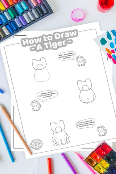how to draw a tiger