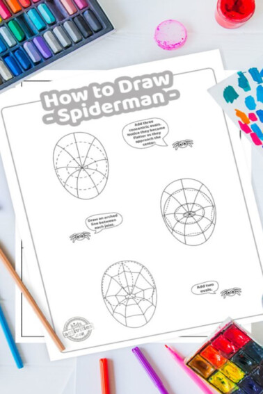 How to draw Spiderman