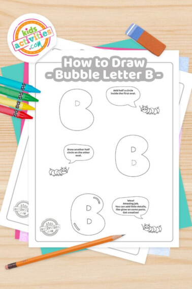 How to Draw the Letter B in Bubble Letters Graffiti