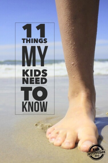 Things my kids need to know