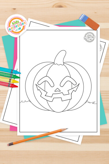 Jack O Lantern Coloring Pages Feature Image