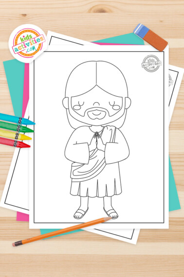 Jesus Coloring Pages Feature Image