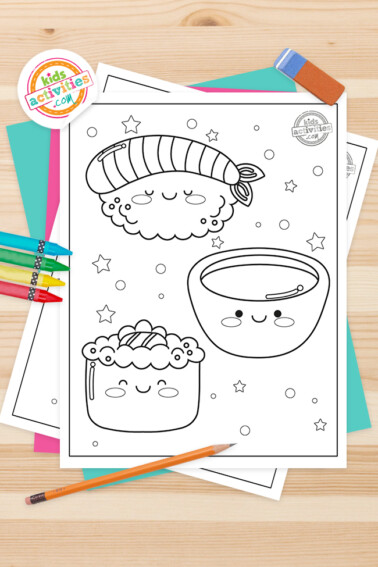 Kawaii Coloring Pages Feature Image