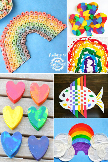kids rainbow crafts