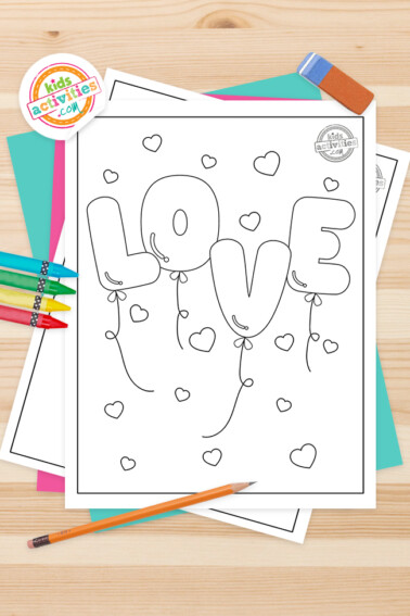 Love Coloring Pages Feature Image