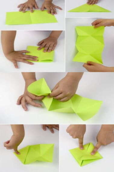 Origami Jumping Frog Craft and Kinetic Energy Stem Activity - Kids Activities Blog