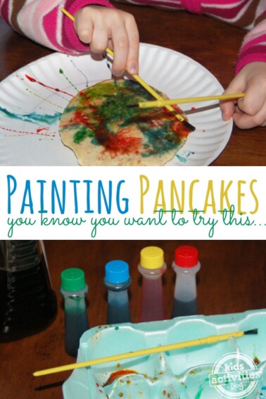 painting pancakes - you know you want to try this - Kids Activities Blog
