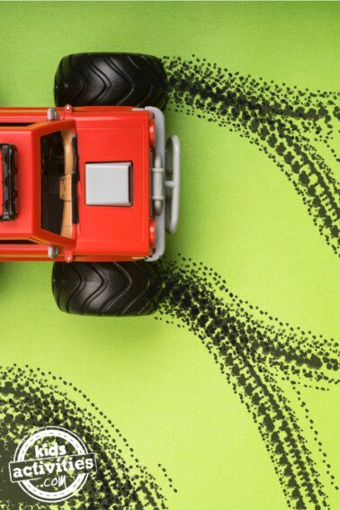 Painting-with-Monster-Trucks-Preschool-Art-Activity-for-Kids-feature