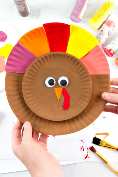 paper plate turkey craft for kids