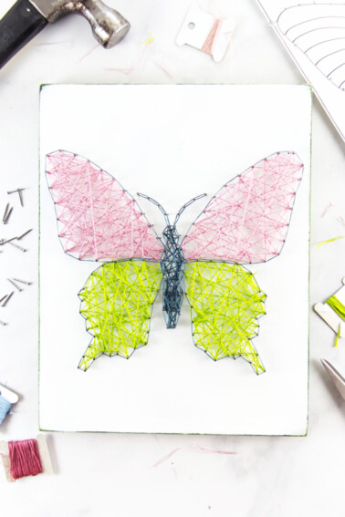 string art butterfly