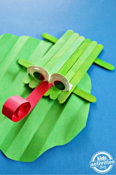 Popsicle stick frog craft - Kids Activities Blog