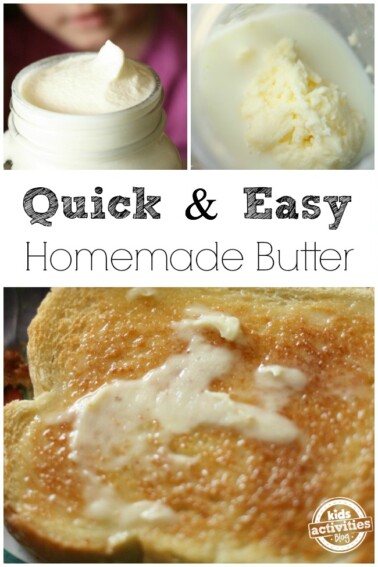 homemade butter to make with kids