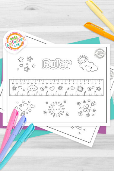 Ruler Coloring Pages Feature Image