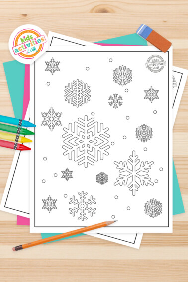 Snowflakes Coloring Pages Feature Image