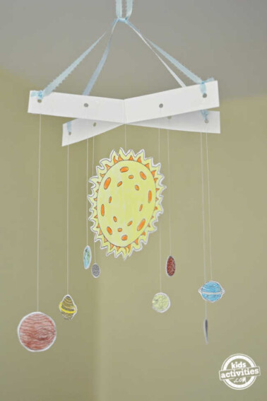 Easy Solar System Model With Printable Template | Kids Activities Blog