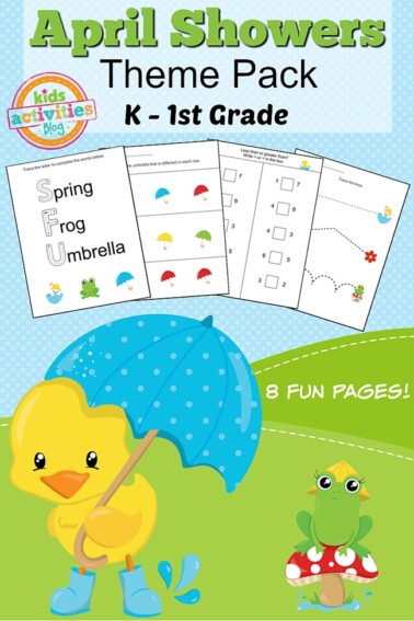 Spring Printable Kindergarten Worksheet Pack