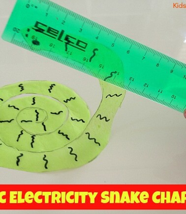 Static electricity: Kids will love to make this gravity defying snake!