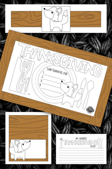 Thanksgiving Coloring Placemats - Kids Activities Blog