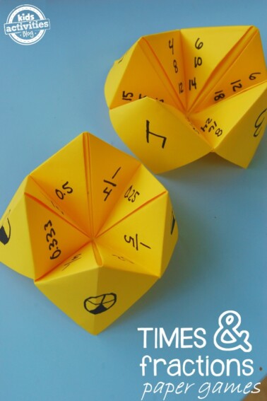 Math Fortune Teller: Fraction Games and Multiplication Games