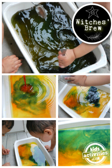 Witches brew color mixing activity for kids - Kids Activities Blog