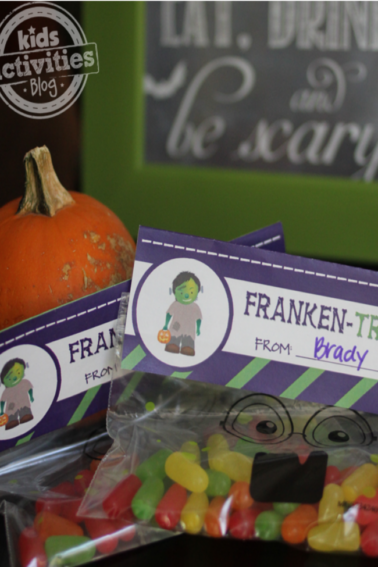 Everyone Will Love This Halloween Franken Treat Bag Printable