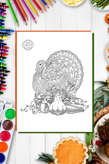 free printable thanksgiving coloring pages - Kids Activities Blog