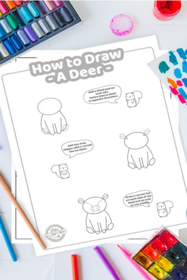 how to draw a deer